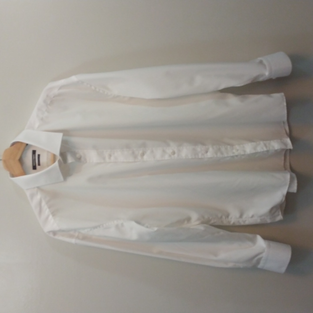 Indochino Made For You White Cotton Dress Shirt 17.5 - 34